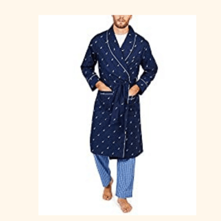 Nautica Men’s Long Sleeved 100% Cotton Robe